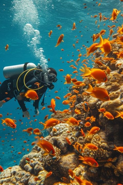 StockCake-Diver among fish_1734432017